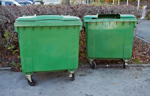 Safe and organized construction site with waste removal